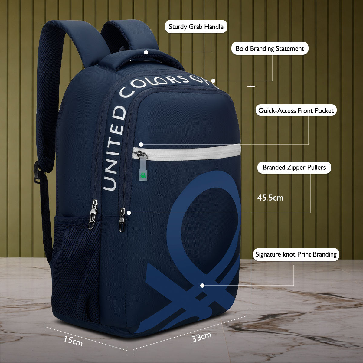 benetton laptop backpack price United Colors of Benetton Noble Laptop Backpack – BAGLINE