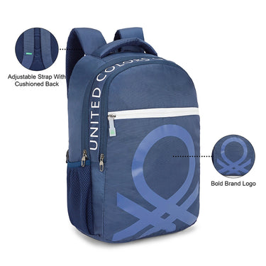 United Colors of Benetton Noble Laptop Backpack Blue