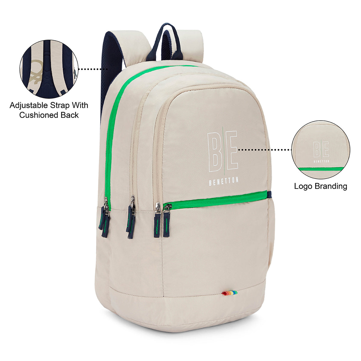 United Colors of Benetton Ming Non Laptop Backpack-bein+