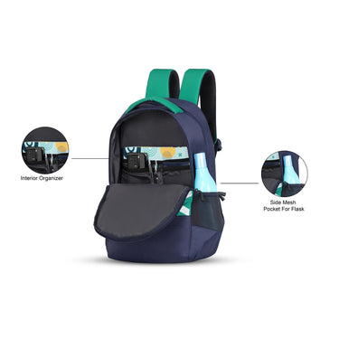United Colors of Benetton Winsome Laptop Backpack Navy