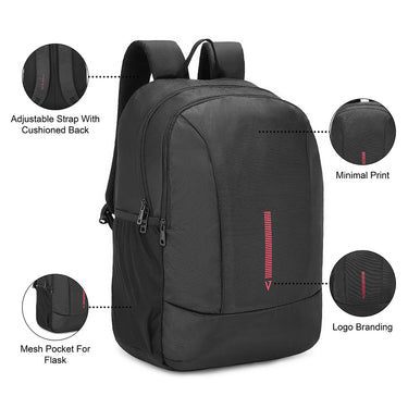 The Vertical Declan Backpack Black