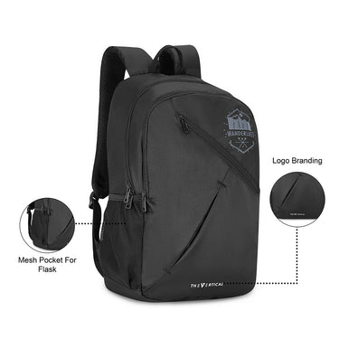 The Vertical Seth Backpack Black