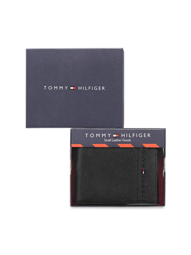 Tommy Hilfiger Arendal Mens Leather Global Coin Wallet-Black