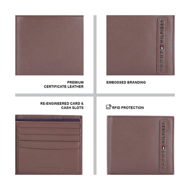 Tommy Hilfiger Arendal Men's Leather Wallet-brown