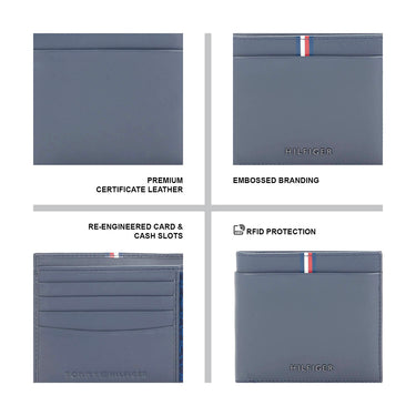 Tommy Hilfiger Drammen Men's Leather Wallet Navy