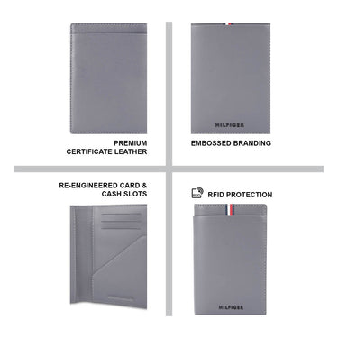 Tommy Hilfiger Dram Passport Case Grey