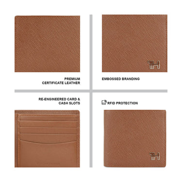 Tommy Hilfiger Grimstad Men's Leather Wallet Tan