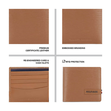 Tommy Hilfiger Kongsvinger Men's Leather Wallet-Tan
