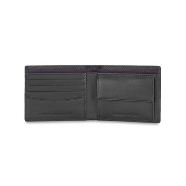 Tommy Hilfiger Harstad Mens Leather Global Coin Wallet-Black