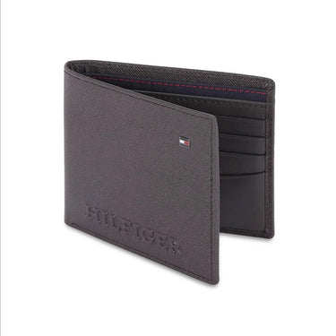 Tommy Hilfiger Harstad Mens Leather Slimfold Wallet-Brown