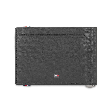Tommy Hilfiger Harstad Mens Leather Money Clip Wallet-Black