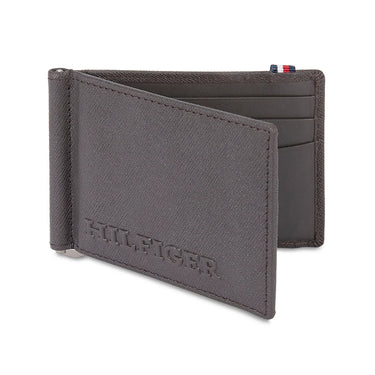 Tommy Hilfiger Harstad Mens Leather Money Clip Wallet-brown