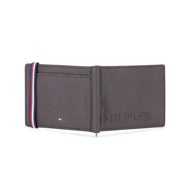 Tommy Hilfiger Harstad Mens Leather Money Clip Wallet-brown