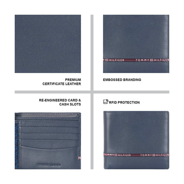 Tommy Hilfiger Larvik Krefeld Men's Leather Wallet-Black