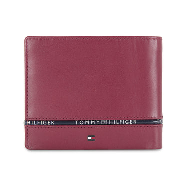 Tommy Hilfiger Larvik Men's Leather Wallet-wine