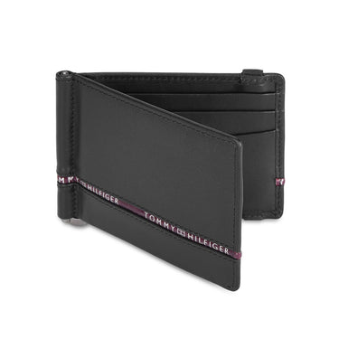 Tommy Hilfiger Larvik Mens Leather Moneyclip Wallet black