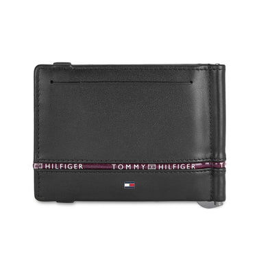 Tommy Hilfiger Larvik Mens Leather Moneyclip Wallet black