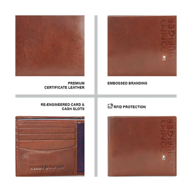Tommy Hilfiger Molde Men's Global Coin Wallet Brown