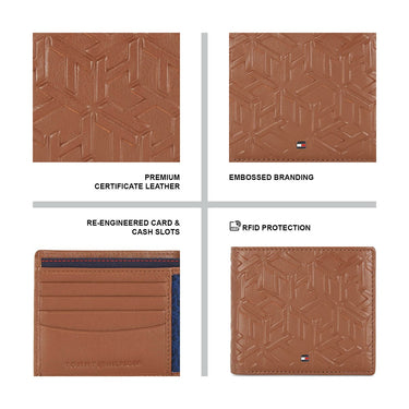 Tommy Hilfiger Namsos Men's Global Coin Wallet Tan