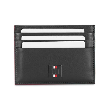Tommy Hilfiger Calogero Men's Leather Card Holder Black