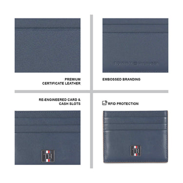 Tommy Hilfiger Calogero Men's Leather Card Holder Navy