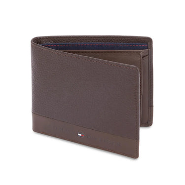 Tommy Hilfiger Debrecen Mens Leather Global Coin Wallet-Brown