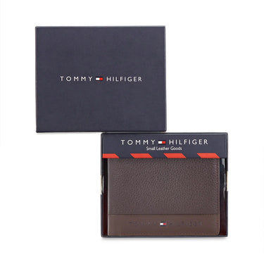 Tommy Hilfiger Debrecen Mens Leather Global Coin Wallet-Brown