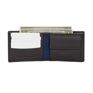 Tommy Hilfiger Eger Men's Global Coin Wallet Brown