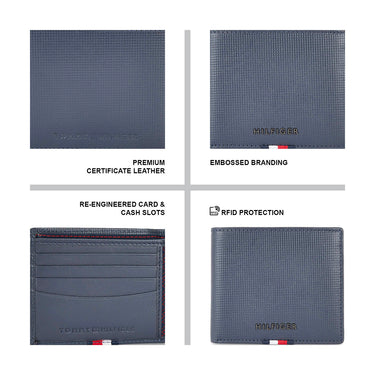Tommy Hilfiger Kassel Men's Leather Wallet Navy