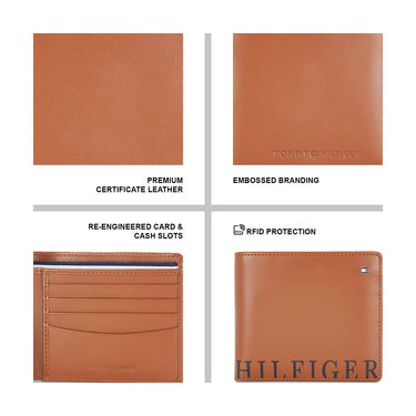 Tommy Hilfiger Horten Men's Leather Wallet Tan