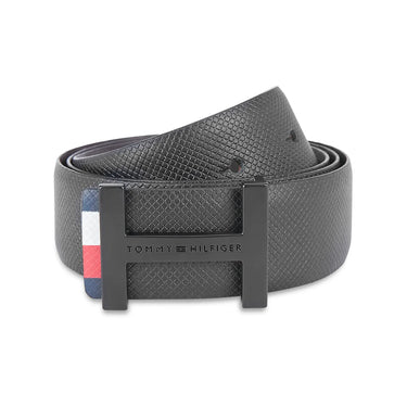 Tommy Hilfiger Colmar Men's Reversible Leather Belt-Black