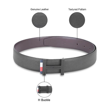 Tommy Hilfiger Colmar Men's Reversible Leather Belt-Black