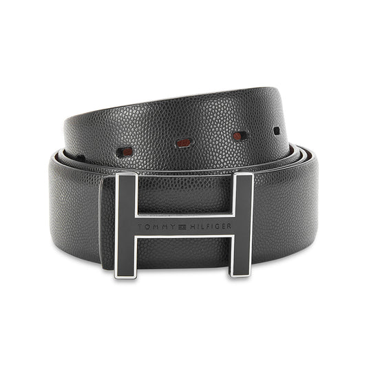 Tommy Hilfiger Randers Men's Reversible Leather Belt-black