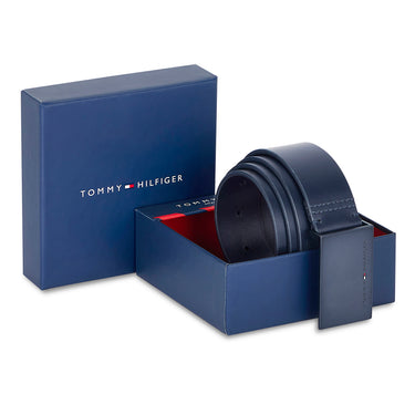 Tommy Hilfiger Herlev Men's Leather Belt Navy