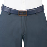 Tommy Hilfiger Leandro Men's Reversible Leather Belt-Navy