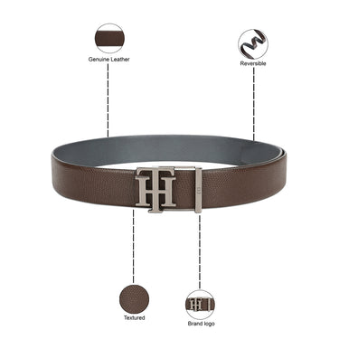 Tommy Hilfiger Farum Men's Reversible Leather Belt-Brown