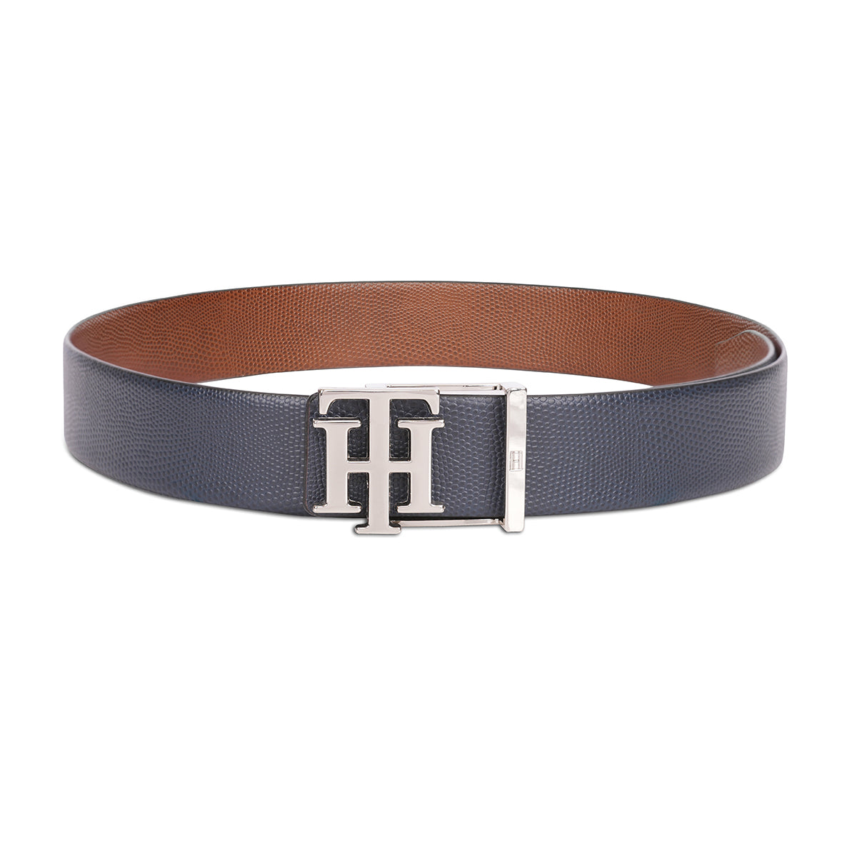 Tommy Hilfiger Farum Men's Reversible Leather Belt Navy