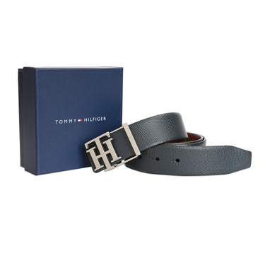 Tommy Hilfiger Farum Men's Reversible Leather Belt Navy