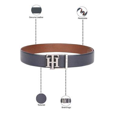 Tommy Hilfiger Farum Men's Reversible Leather Belt Navy