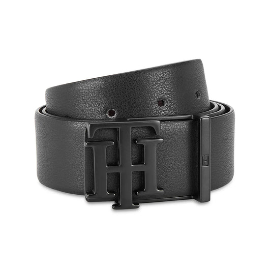 Tommy Hilfiger Assens Men's Reversible Leather Belt-Black