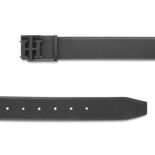 Tommy Hilfiger Assens Men's Reversible Leather Belt-Black