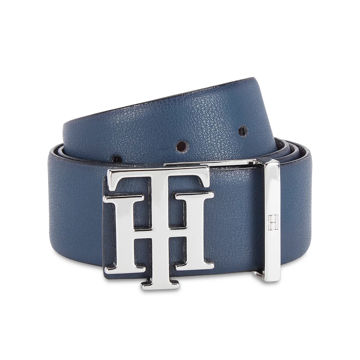 Tommy Hilfiger Assens Men's Reversible Leather Belt-Navy