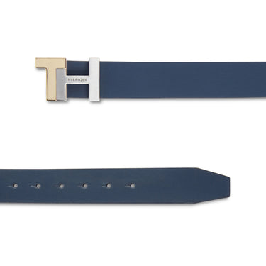 Tommy Hilfiger Skive Men's Reversible Leather Belt Navy