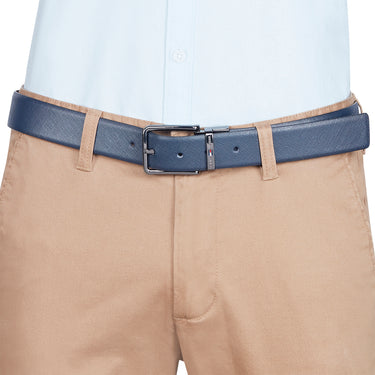 Tommy Hilfiger Holte Men's Reversible Leather Belt-Black