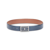 Tommy Hilfiger Thisted Men's Reversible Leather Belt-Tan-Navy