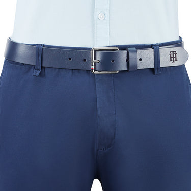 Tommy Hilfiger Ringsted Men's Leather Belt Navy