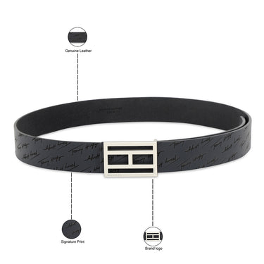 Tommy Hilfiger Ettore Men's Leather Belt Navy