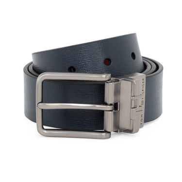 Tommy Hilfiger Merger Men's Reversible Leather Belt Navy Wine
