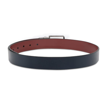 Tommy Hilfiger Merger Men's Reversible Leather Belt Navy Wine