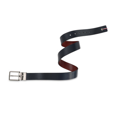 Tommy Hilfiger Merger Men's Reversible Leather Belt Navy Wine